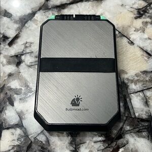 BulbHead Silver and Black men’s wallet